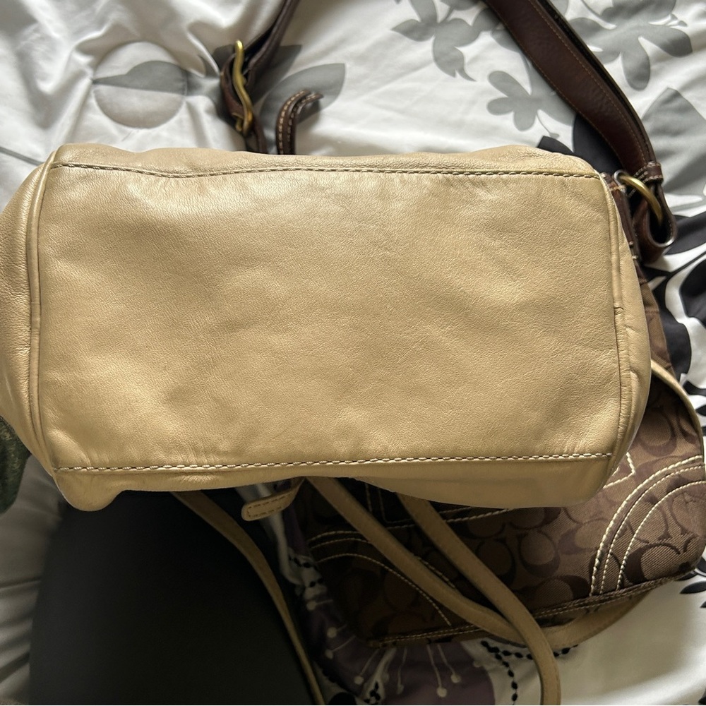 Marc Jacob Boho VTG Cottage Shoulder Bag Casual Everyday Creamy Beige - Picture 14 of 15